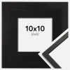 Ramme Edsbyn Sort 10x10 cm - Passepartout Sort 7x7 cm