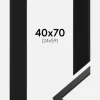 Ramme Edsbyn Sort 40x70 cm - Passepartout Sort 25x60 cm