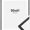 Ramme Edsbyn Sort 50x61 cm - Passepartout Hvid 42x52 cm