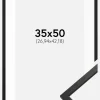 Ramme Edsbyn Sort 35x50 cm - Passepartout Hvid 11x17 inches