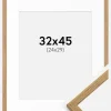 Ramme Edsbyn Teak 32x45 cm - Passepartout Hvid 25x30 cm