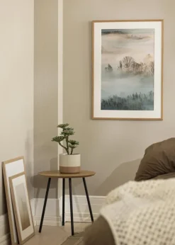 Ramme Edsbyn Teak 30x70 cm - Passepartout Hvid 18x57 cm