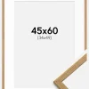 Ramme Edsbyn Teak 45x60 cm - Passepartout Hvid 35x50 cm
