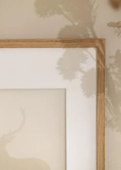 Ramme Edsbyn Teak 45x60 cm - Passepartout Hvid 35x50 cm