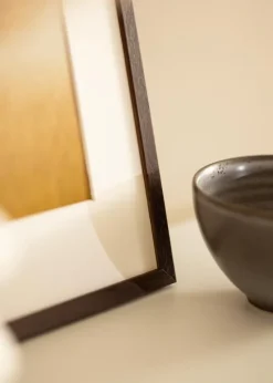 Ramme Edsbyn Valnød 13x18 cm - Passepartout Hvid 10x12 cm