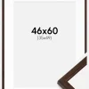 Ramme Edsbyn Valnød 46x60 cm - Passepartout Hvid 36x50 cm