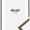 Ramme Edsbyn Valnød 45x60 cm - Passepartout Hvid 35x50 cm