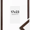 Ramme Edsbyn Valnød 17x23 cm - Passepartout Hvid 3x5 inches