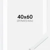 Ramme Edsbyn Warm White 40x60 cm - Passepartout Hvid 32,9x48,3 cm (A3+)