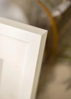 Ramme Elegant Hvid - Valgfri Størrelse (Plexiglas)