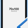 Ramme E-Line Blå 70x100 cm - Passepartout Sort 61x91,5 cm