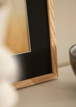 Ramme E-Line Eg 40x50 cm - Passepartout Sort 30x40 cm