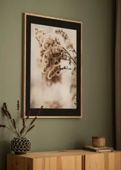 Ramme E-Line Eg 30x30 cm - Passepartout Sort 8x8 inches