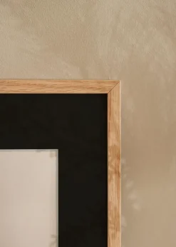 Ramme E-Line Eg 30x40 cm - Passepartout Sort 20x30 cm