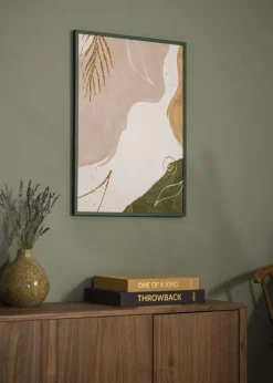 Ramme E-Line Grøn 70x100 cm - Passepartout Hvid 62x93 cm