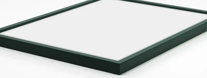 Ramme E-Line Grøn 70x100 cm - Passepartout Sort 62x93 cm