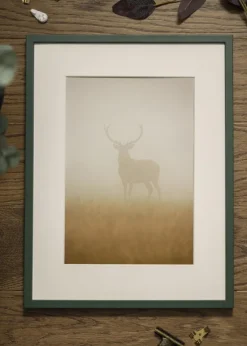 Ramme E-Line Grøn 30x40 cm - Passepartout Hvid 21x29,7 cm (A4)