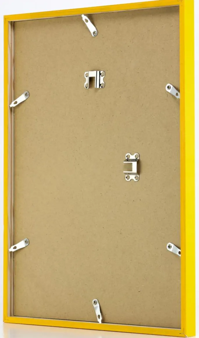 Ramme E-Line Gul 50x70 cm - Passepartout Sort 16x24 inches