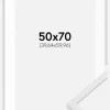 Ramme E-Line Hvid 50x70 cm - Passepartout Hvid 16x24 inches