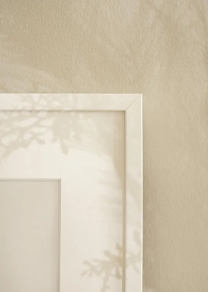 Ramme E-Line Hvid 70x100 cm - Passepartout Hvid 61x91,5 cm