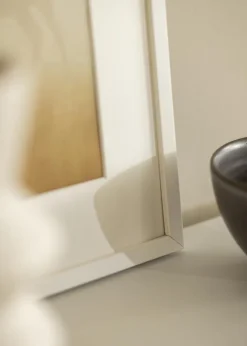 Ramme E-Line Hvid 40x50 cm - Passepartout Hvid 27,5x37 cm