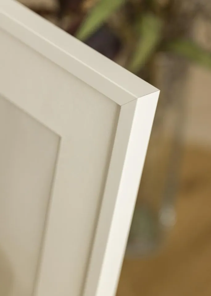 Ramme E-Line Hvid 13x18 cm - Passepartout Hvid 10x12 cm