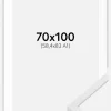 Ramme E-Line Hvid 70x100 cm - Passepartout Hvid 59,4x84 cm (A1)