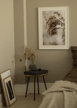 Ramme E-Line Hvid 50x50 cm - Passepartout Hvid 40x40 cm