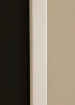 Ramme E-Line Hvid 40x50 cm - Passepartout Sort 12x16 inches
