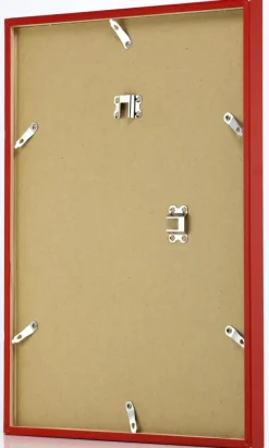 Ramme E-Line Rød 50x70 cm - Passepartout Hvid 42x59,4 cm (A2)