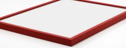 Ramme E-Line Rød 70x100 cm - Passepartout Sort 59,4x84 cm (A1)