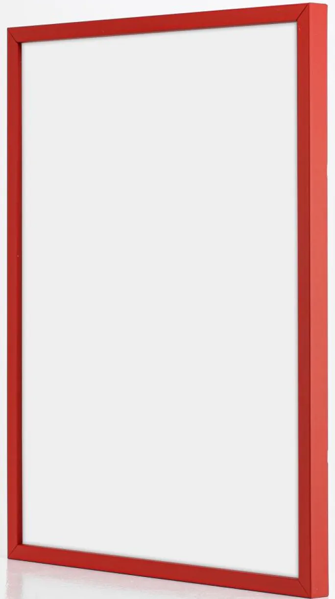 Ramme E-Line Rød 70x100 cm - Passepartout Hvid 62x85 cm