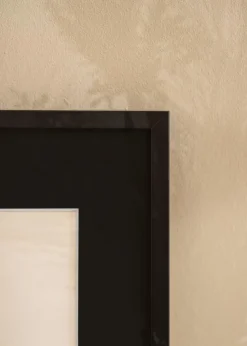 Ramme E-Line Sort 60x60 cm - Passepartout Sort 45x45 cm