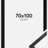 Ramme E-Line Sort 70x100 cm - Passepartout Sort 62x85 cm