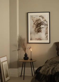 Ramme E-Line Sort 70x100 cm - Passepartout Hvid 24x36 inches