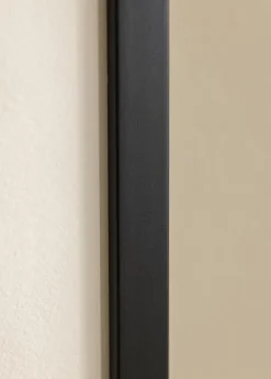 Ramme E-Line Sort 30x30 cm - Passepartout Hvid 8x8 inches