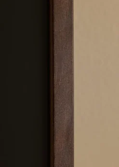 Ramme E-Line Valnød 40x50 cm - Passepartout Sort 30x40 cm