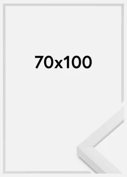 Ramme E-Line Wide Akrylglas Hvid 70x100 cm