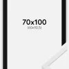 Ramme E-Line Wide Hvid 70x100 cm - Passepartout Sort 61x91,5 cm