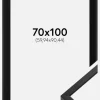 Ramme E-Line Wide Sort 70x100 cm - Passepartout Sort 24x36 inches