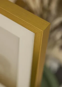 Ramme Falun Guld 50x60 cm - Passepartout Hvid 16x20 inches