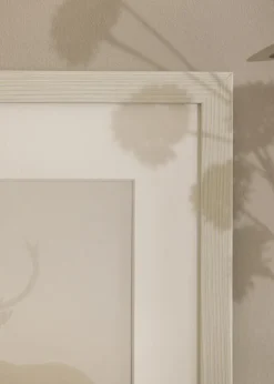 Ramme Fiorito Hvid 40x60 cm - Passepartout Hvid 25x50 cm