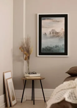 Ramme Fiorito Hvid 50x60 cm - Passepartout Sort 15x20 inches