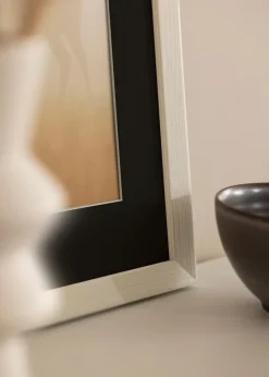 Ramme Fiorito Hvid 50x60 cm - Passepartout Sort 14x18 inches