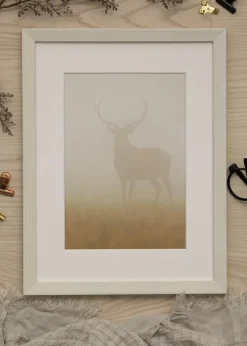 Ramme Fiorito Hvid 50x70 cm - Passepartout Hvid 33x56 cm