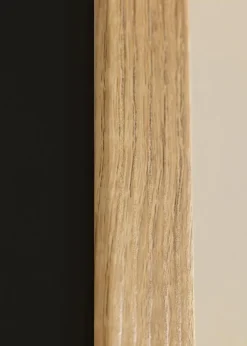 Ramme Fiorito Lys Eg 50x70 cm - Passepartout Sort 33x56 cm