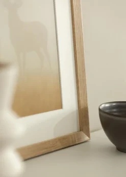 Ramme Fiorito Lys Eg 40x60 cm - Passepartout Hvid 32,9x48,3 cm (A3+)