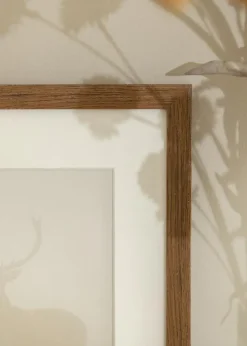 Ramme Fiorito Mørk Eg 70x100 cm - Passepartout Hvid 60x90 cm