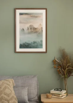 Ramme Fiorito Mørk Eg 50x70 cm - Passepartout Hvid 40x60 cm