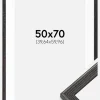Ramme Fiorito Mørkegrå 50x70 cm - Passepartout Hvid 16x24 inches